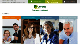 What Mutualia.fr website looked like in 2018 (5 years ago)