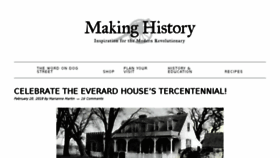 What Makinghistorynow.com website looked like in 2018 (5 years ago)