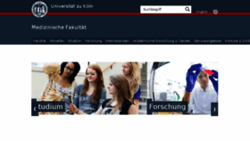 What Medfak.uni-koeln.de website looked like in 2018 (7 years ago)