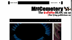 What Masinthecemetery.com website looked like in 2018 (5 years ago)