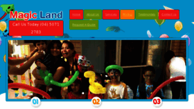 What Magicland.com.au website looked like in 2018 (5 years ago)