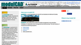 What Modulcad.com website looked like in 2018 (5 years ago)