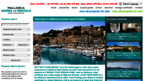 What Mallorcahomesandrentals.com website looked like in 2018 (5 years ago)