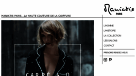 What Maniatis-paris.com website looked like in 2018 (5 years ago)