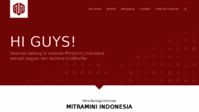 What Mitramini.com website looked like in 2018 (5 years ago)
