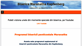 What Maranatha-kapfenberg.at website looked like in 2018 (5 years ago)