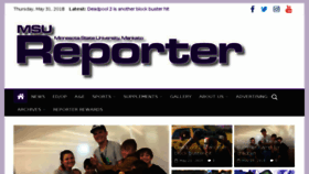 What Msureporter.com website looked like in 2018 (5 years ago)