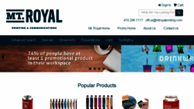 What Mtroyalpromos.com website looked like in 2018 (5 years ago)