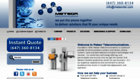 What Meteortel.com website looked like in 2018 (5 years ago)