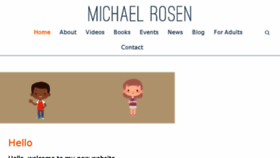 What Michaelrosen.co.uk website looked like in 2018 (5 years ago)