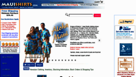 What Mauishirts.com website looked like in 2018 (5 years ago)