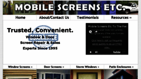 What Mobilescreensetc.com website looked like in 2018 (5 years ago)