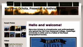 What Maryannochota.com website looked like in 2018 (6 years ago)