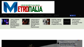 What Metronaija.ng website looked like in 2018 (5 years ago)