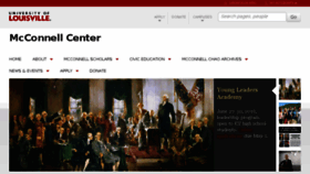 What Mcconnellcenter.org website looked like in 2018 (5 years ago)