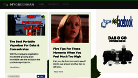 What Mygreenvan.com website looked like in 2018 (5 years ago)