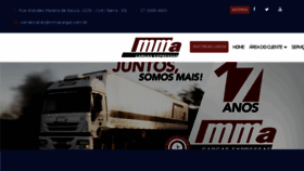 What Mmacargas.com.br website looked like in 2018 (5 years ago)