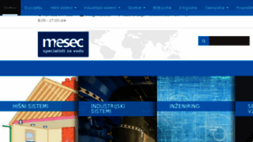 What Mesec.si website looked like in 2018 (5 years ago)