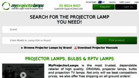 What Myprojectorlamps.com.au website looked like in 2018 (5 years ago)