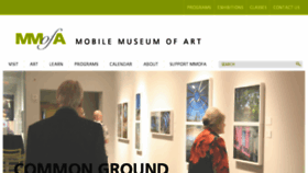 What Mobilemuseumofart.com website looked like in 2018 (5 years ago)