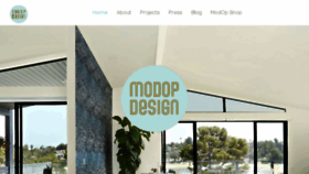 What Modopdesign.com website looked like in 2018 (5 years ago)