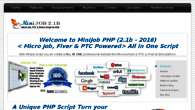 What Minijobscript.com website looked like in 2018 (5 years ago)
