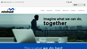 What Mindmade.in website looked like in 2018 (5 years ago)