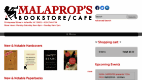 What Malaprops.com website looked like in 2018 (5 years ago)