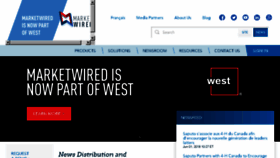 What Marketwire.com website looked like in 2018 (5 years ago)