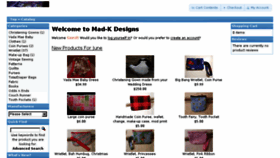 What Madkdesigns.com website looked like in 2018 (5 years ago)