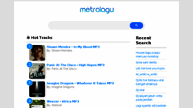 What Metrolagu.biz website looked like in 2018 (5 years ago)