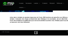 What Msproductions.ch website looked like in 2018 (5 years ago)