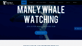 What Manlywhalewatching.com website looked like in 2018 (5 years ago)