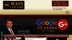 What Mainlawfirm.com website looked like in 2018 (5 years ago)
