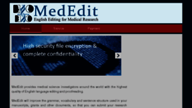 What Mededit.net website looked like in 2018 (5 years ago)
