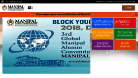 What Manipalalumni.manipal.edu website looked like in 2018 (5 years ago)