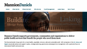 What Manniondaniels.co.uk website looked like in 2018 (5 years ago)