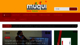 What Muqui.org website looked like in 2018 (5 years ago)