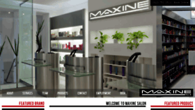 What Maxinesalon.com website looked like in 2018 (5 years ago)