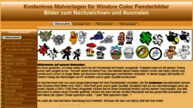 What Malvorlagen-fensterbilder.de website looked like in 2018 (5 years ago)