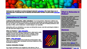 What Moleculesinmotion.com website looked like in 2018 (5 years ago)