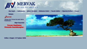 What Mervak.com.tr website looked like in 2018 (5 years ago)