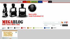 What Mega-blog.cz website looked like in 2018 (5 years ago)