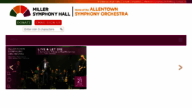 What Millersymphonyhall.org website looked like in 2018 (5 years ago)
