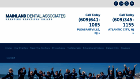 What Mainlanddental.com website looked like in 2018 (5 years ago)