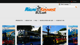 What Miamitokeywestbus.com website looked like in 2018 (5 years ago)