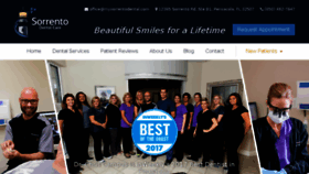 What Mysorrentodental.com website looked like in 2018 (5 years ago)