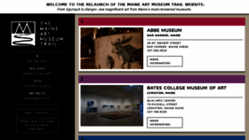 What Maineartmuseums.org website looked like in 2018 (5 years ago)