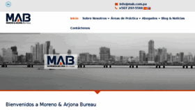 What Mab.com.pa website looked like in 2018 (5 years ago)