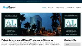 What Miamipatents.com website looked like in 2018 (6 years ago)